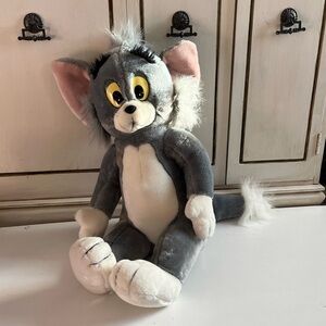 Vintage Large Tom & Jerry Cat Plush Stuffed Animal Presents Hamilton Gifts Toy